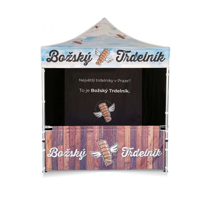 Vattentätt hopfällbart tält för sommarevenemang med möjlighet till upphängning av dekorationer