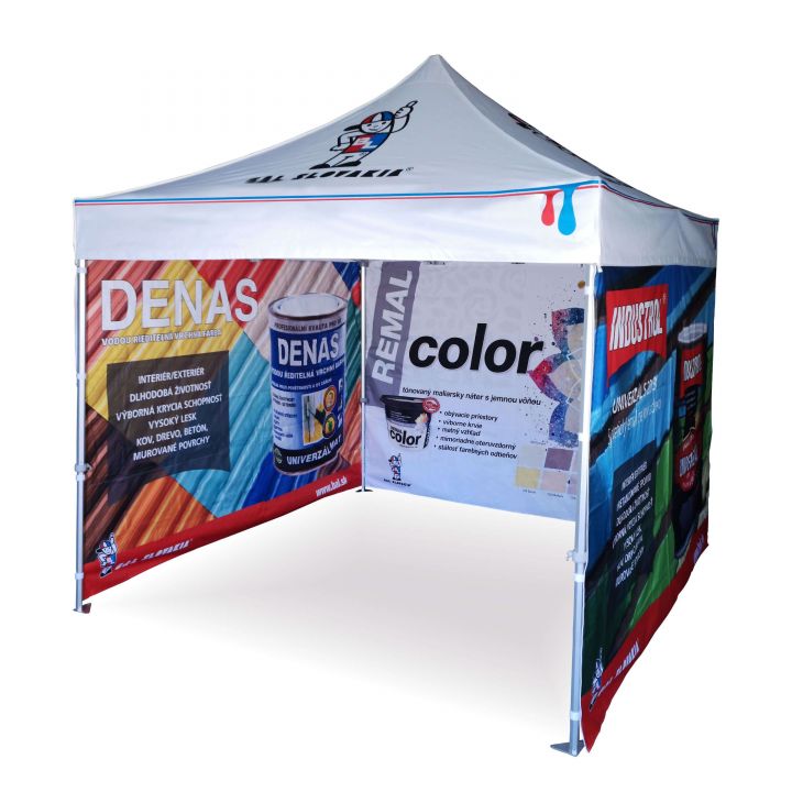 Vattentätt partytält med vindtäta sidoväggar