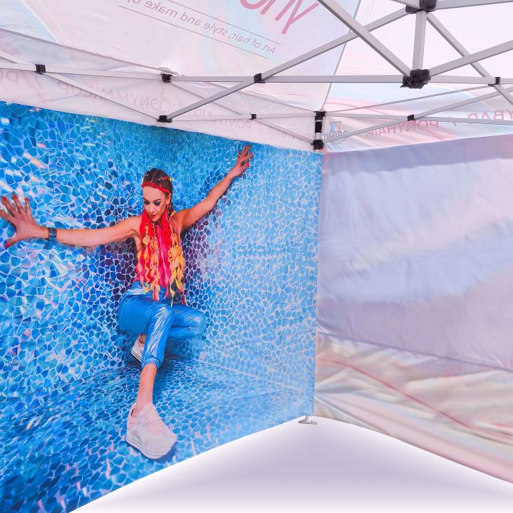 Vattentätt partytält med regnskydd