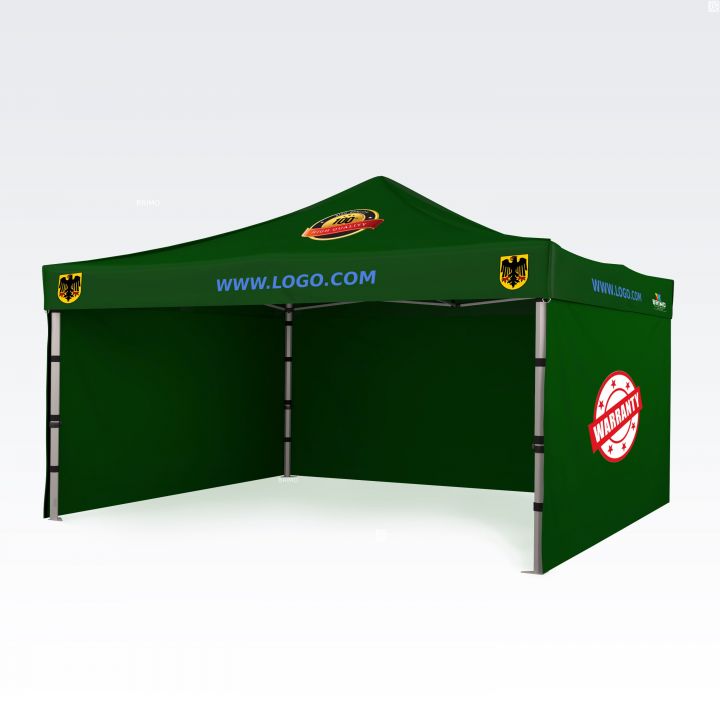 Pop up-tält med tryck för marknader
