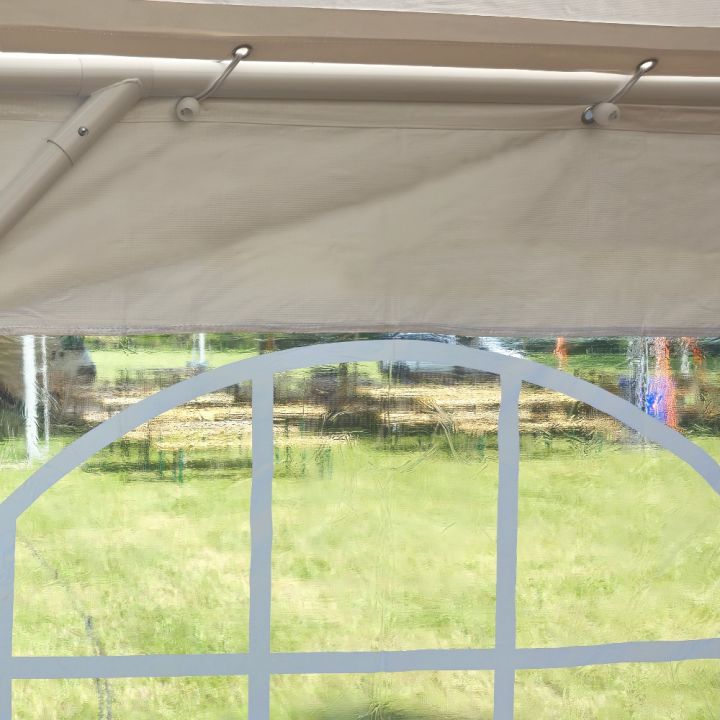 Vitt utställningspartytält